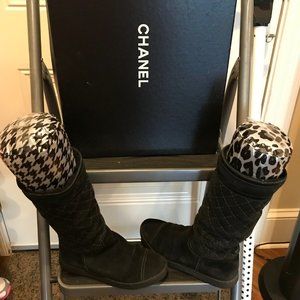 CHANEL Suede Boots